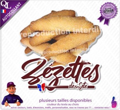 Autocollant ZEZETTES de SETE TITRE sticker