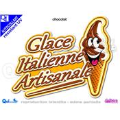 GLACE ITALIENNE ARTISANALE COMIQUE TITRE autocollant