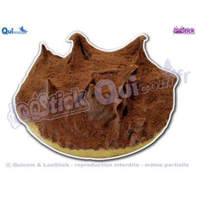 Autocollant tartelette CHOCOLAT