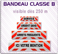 Bandeau visible 250m