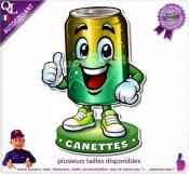Autocollant CANETTES COMIQUE ref1