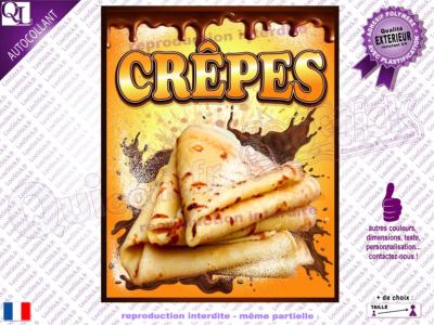 CREPES CHOCOLAT PLV affiche adhésive