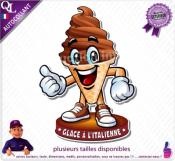 Autocollant GLACE A L'ITALIENNE COMIQUE ref1