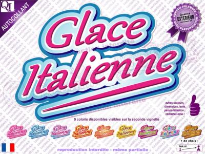 GLACE ITALIENNE TITRE SEUL autocollant