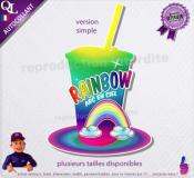 autocollant GRANITE parfum RAINBOW ARC EN CIEL sticker