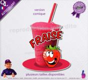 autocollant GRANITE parfum FRAISE sticker