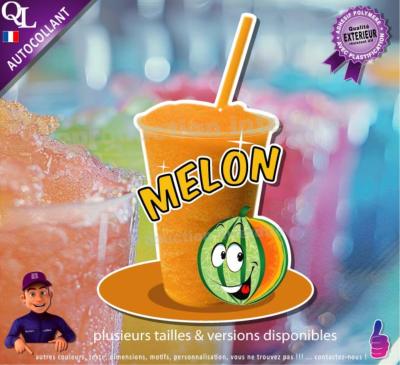 autocollant GRANITE parfum MELON sticker