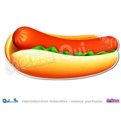 Autocollant HOT-DOG nature Dessin