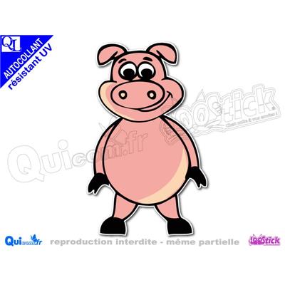 COCHON COMIQUE autocollant