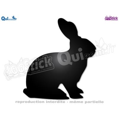 Stickers Lapin (ref4) REFLECHISSANT