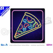 sticker motif PIZZA effet non autocollant