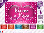 Autocollant BARBE  PAPA cadre Etoiles