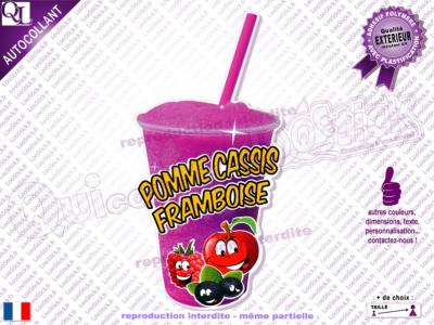 Autocollant GRANITA Pomme Cassis Framboise