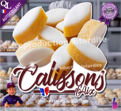 Autocollant CALISSONS D'AIX TITRE détouré STICKER