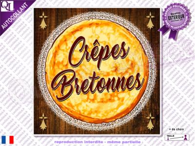 Autocollant CRÊPE Bretonne Titre (ref1)