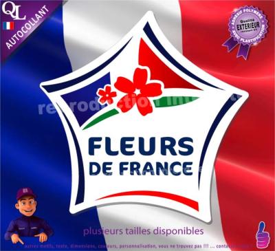 Autocollant FLEURS DE FRANCE