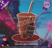 autocollant GRANITE parfum CHOCOLAT sticker
