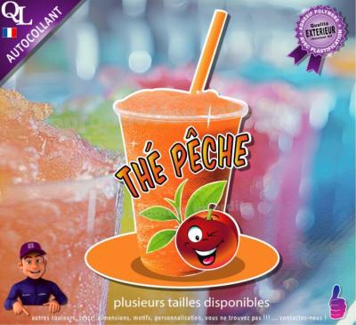 autocollant GRANITE parfum THE PECHE sticker