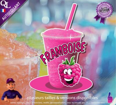 autocollant GRANITE parfum FRAMBOISE sticker