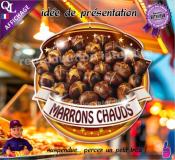 PANCARTE PLV PVC MARRONS CHAUDS ruban forain