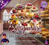 Autocollant MIGNARDISES nos patissiers ont du talent