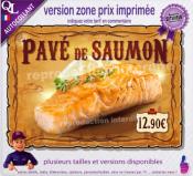 Autocollant PAVE de SAUMON affiche western