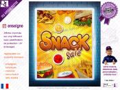 PLV SNACK SALE| choix : affiche autocollante - diffusant pour enseigne lumineuse - banderole - toile imprimée