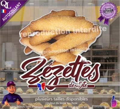 Autocollant ZEZETTES de SETE TITRE sticker