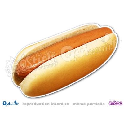 Autocollant HOT-DOG nature