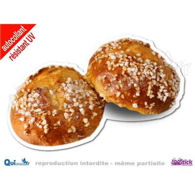 Autocollant BRIOCHE SUCRE (ref2)