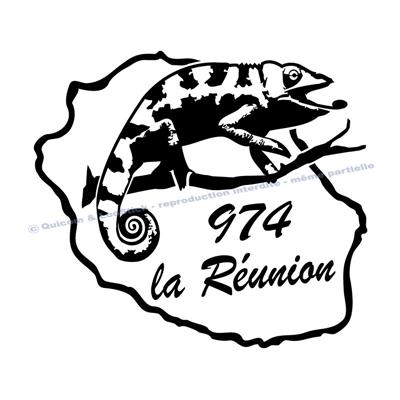 974 LA REUNION Caméléon