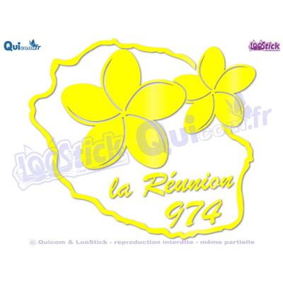 974 LA REUNION Plumeria FLUO