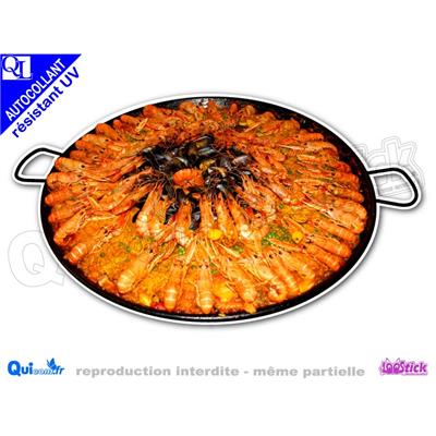 autocollant PAELLA OVALE 