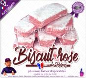 Autocollant BISCUIT ROSE de REIMS TITRE sticker