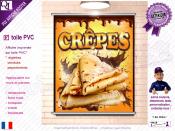 PLV CREPES| choix : affiche autocollante - diffusant pour enseigne lumineuse - banderole - toile imprimée