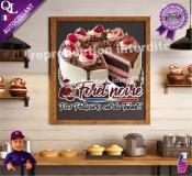 Autocollant FORET NOIRE nos patissiers ont du talent