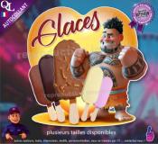 Autocollant GLACES BATON COEUR tahitien 1