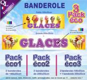 Banderole GLACES ITALIENNES / BOULES Pack éco au choix