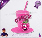 autocollant GRANITE parfum FRAMBOISE sticker
