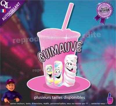 autocollant GRANITE parfum GUIMAUVE- sticker