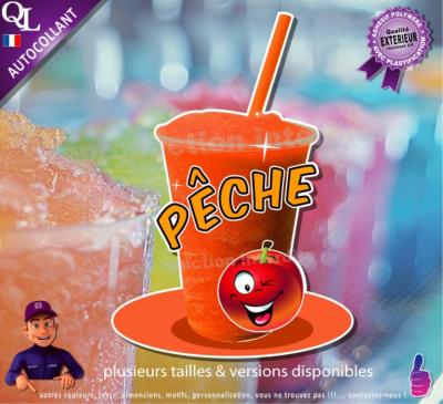 autocollant GRANITE parfum PECHE sticker