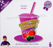 autocollant GRANITE parfum POMME CASSIS FRAMBOISE sticker