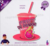 autocollant GRANITE parfum PITAYA FRUIT DU DRAGON sticker