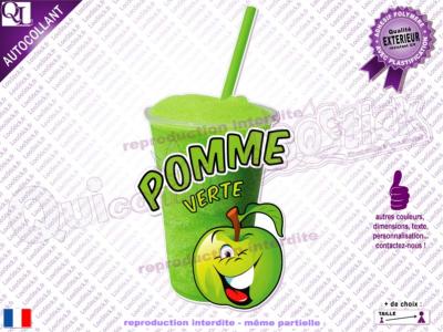 Autocollant GRANITA POMME VERTE comique