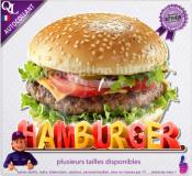 Autocollant HAMBURGER titre 3D sticker