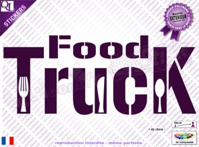 Stickers Lettrage FOOD TRUCK Titre (ref1)