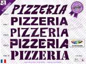 Stickers Lettrage PIZZERIA (ref1)