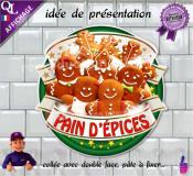 PANCARTE PLV PVC PAIN D'ÉPICES ruban forain