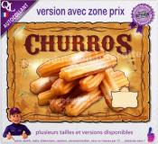 Autocollant CHURROS affiche western indien