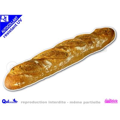 Sticker BAGUETTE FARINE adhésif résistant extérieur UV